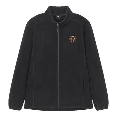 拓路者刺绣立领抓绒衣男款2025年秋冬加厚保摇粒绒暖外套休闲上衣