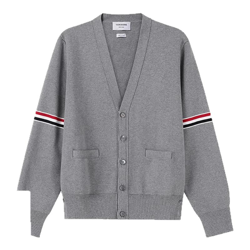ThomBrowne男士V领针织开衫