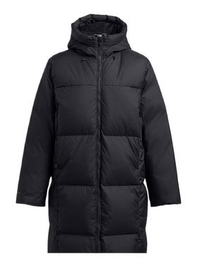 安德玛UA 冬季Limitless女子保暖休闲运动长款羽绒服 1384649-001