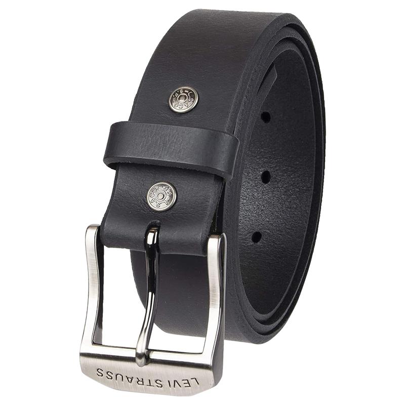 Levi’s/李维斯皮带经典潮酷休闲时尚简约真皮百搭针扣腰带男新款