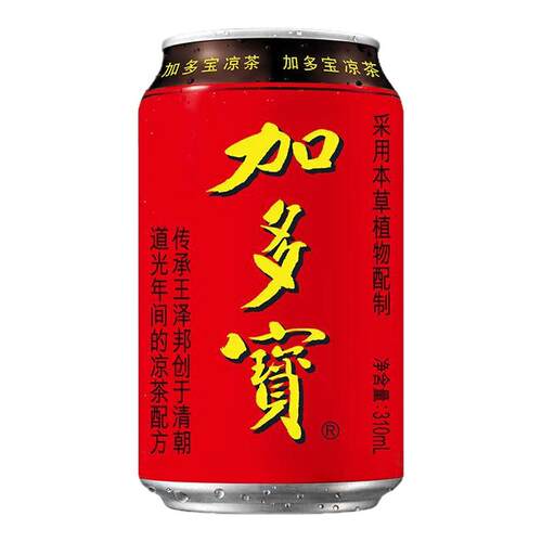 加多宝凉茶310ml*24罐装植物饮料佳节送礼聚会怕上火喝加多宝-rxw
