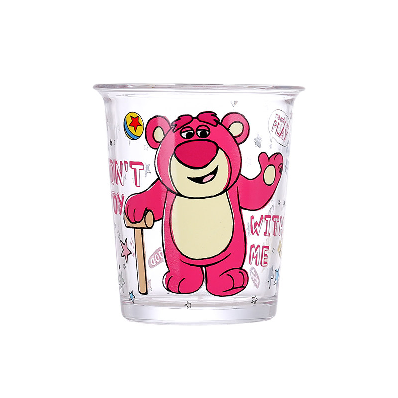 迪士尼广口玻璃杯玩具总动员玻璃杯350ml饮料杯酒杯透明玻璃杯