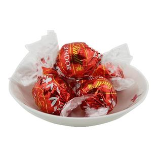 瑞士莲lindor红色牛奶巧克力夹心软心球1000g进口结婚庆喜糖果