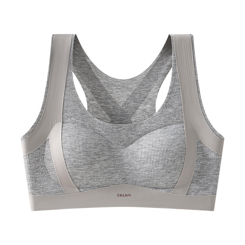 芬腾少女内衣学生初高中生发育期文胸女童运动防震背心无痕防驼背
