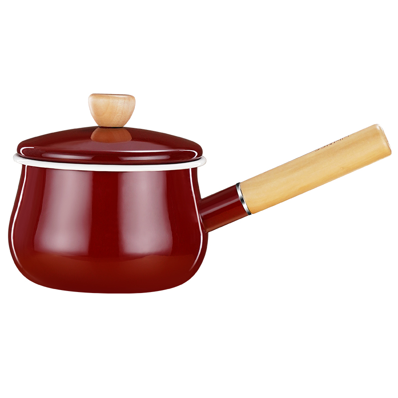 搪瓷奶锅宝宝辅食锅不粘迷你小锅热奶煮面专用一人食电磁炉泡面锅