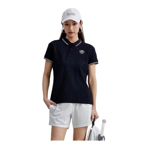Kappa卡帕背靠背夏新运动polo衫短袖t恤女翻