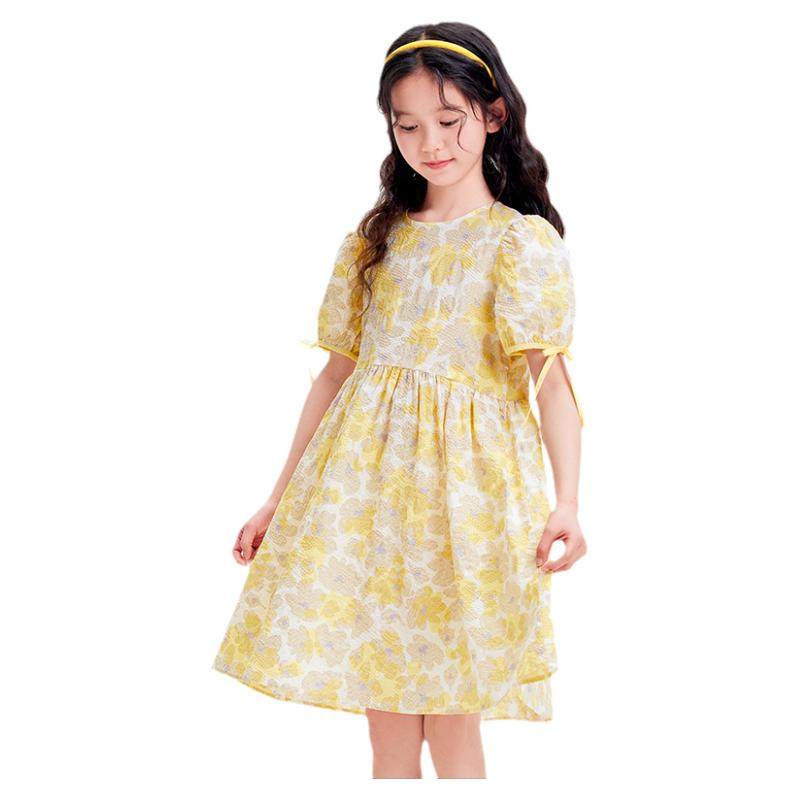 巴拉巴拉女童连衣裙大童复古公主裙夏装儿童裙子夏季新款童装潮流,童装/婴儿装/亲子装,连衣裙,淘宝优惠券,粉丝福利购,淘宝优惠卷