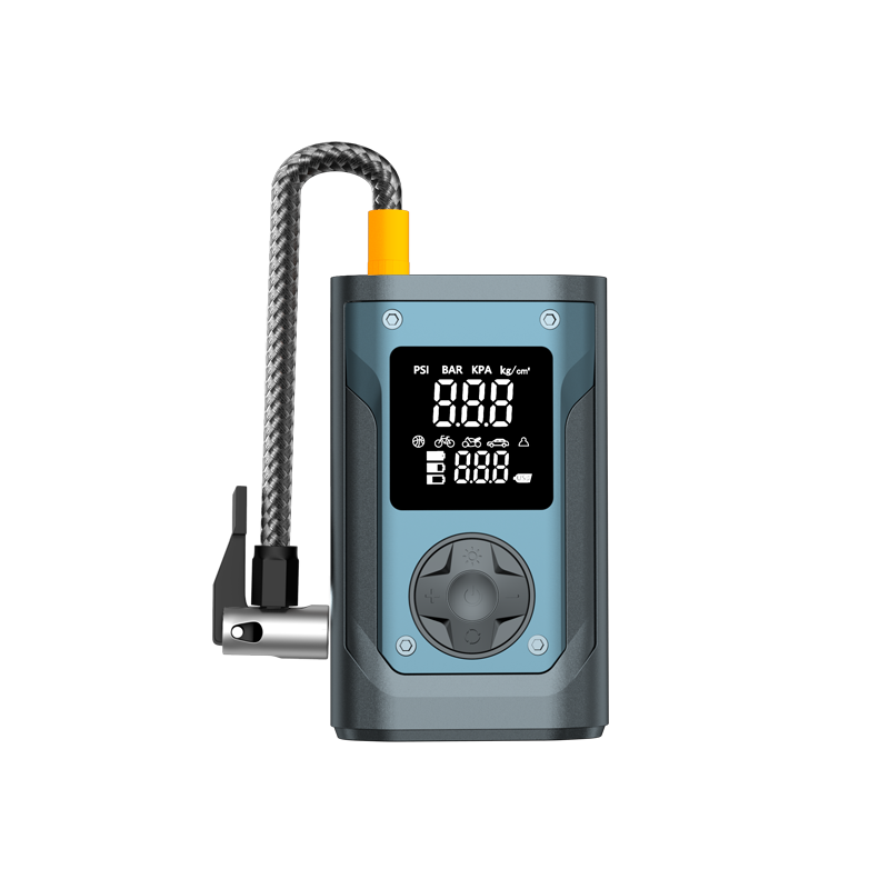 360车载充气泵无线打气泵测胎压汽车轮胎自动充气电动车摩托车用