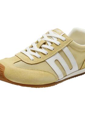 百丽跑道阿甘歪头德训鞋网面透气跑步鞋薄底运动休闲鞋E3H1DCM5预