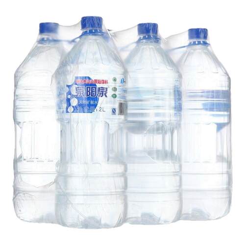 泉阳泉天然矿泉水塑膜装2L*6瓶原味大瓶装弱碱性饮用水源地-CL