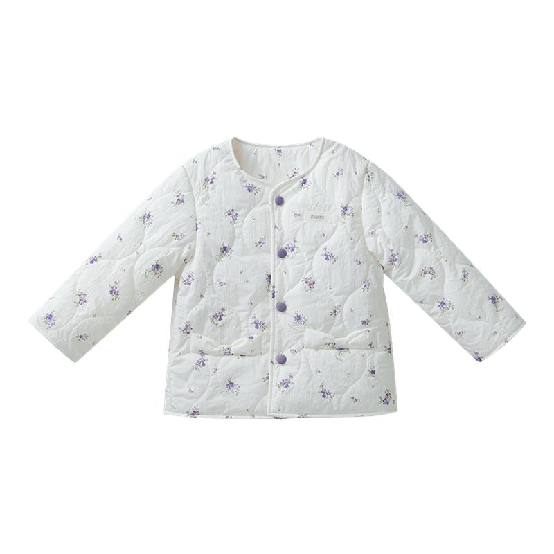 嫚熙童装儿童棉服冬季保暖加厚校服神器女童三防棉袄2025新款外套