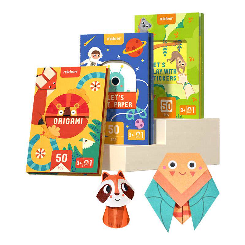 mideer弥鹿剪纸书儿童手工3d立体幼儿园制作折纸入门宝宝益智玩具