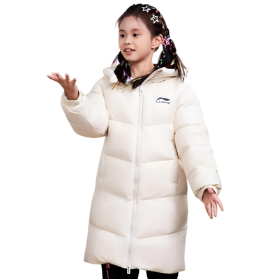 李宁儿童男大童中长款羽绒服