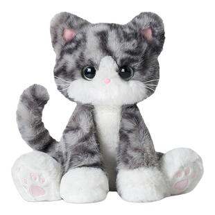 【新品】普莱美JMPRIME猫毛绒玩偶虎斑猫 花卷HUANJUAN 生日礼物