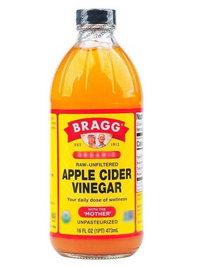 29年新货美国博饶谷Bragg原浆苹果醋无糖0脂热量浓缩发酵原浆生酮