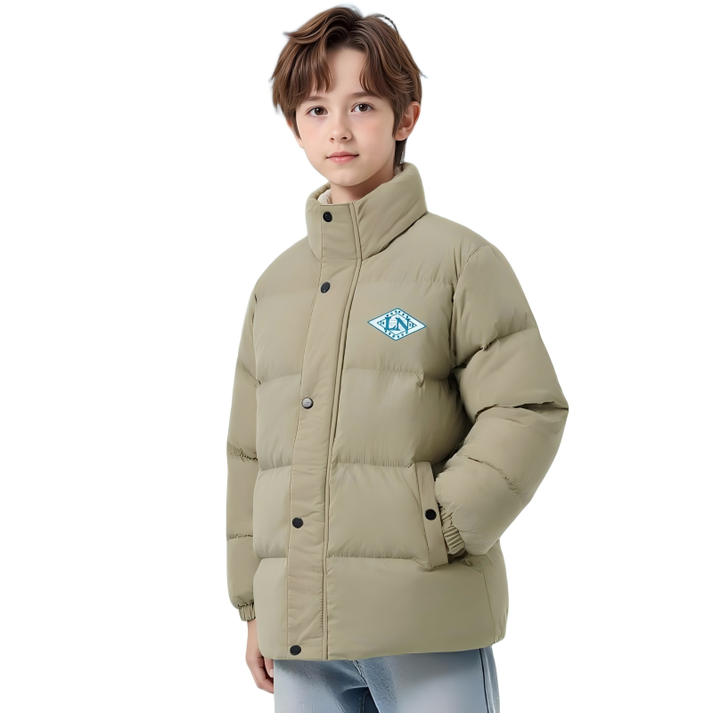 李宁儿童男童保暖防风羽绒服2025冬款青少年短款鸭绒外套冬装棉服