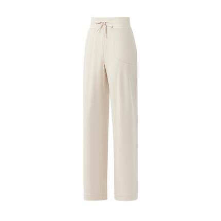 Keep运动长裤女秋冬直筒休闲裤高弹显瘦宽松阔腿高腰健身服瑜伽