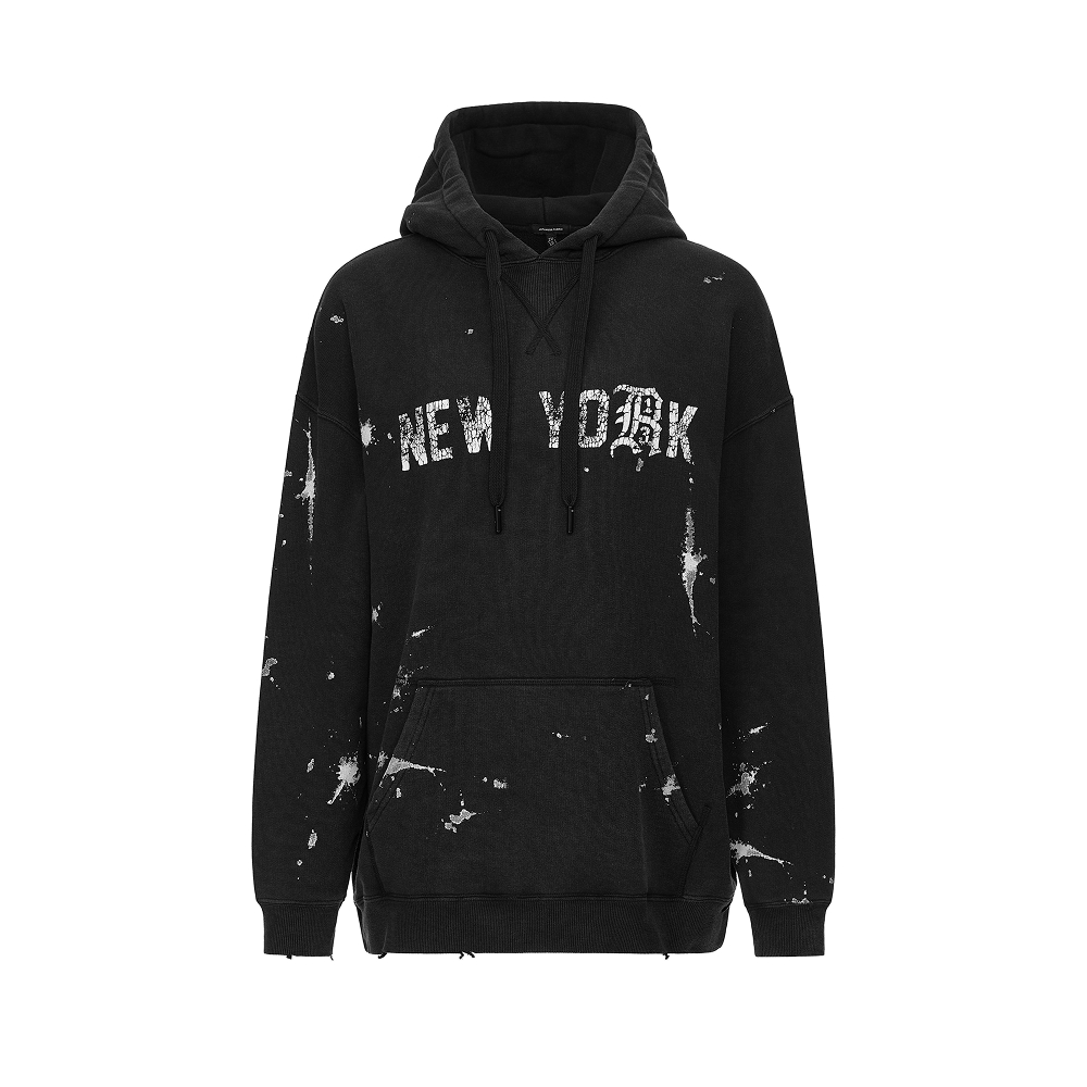 R13早秋新品纽约连帽卫衣