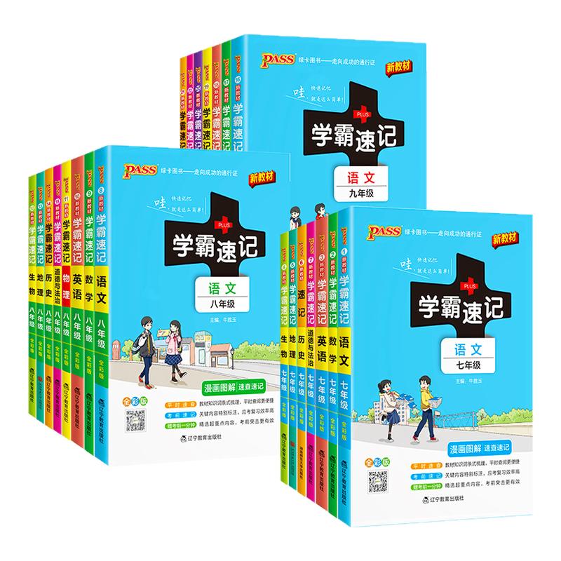 2027初中学霸速记七八九年级下册图片
