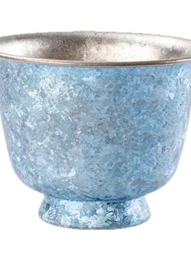 纯钛茶杯主人杯功夫茶具泡茶杯家用品茗杯2025新款钛茶具套装钛杯