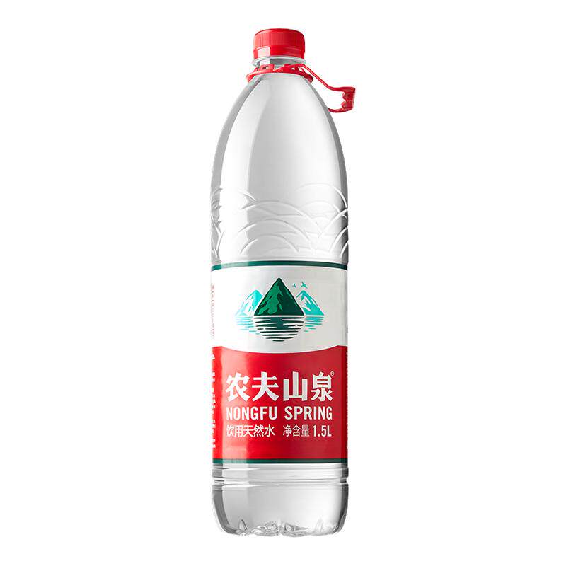【百亿】农夫山泉饮用水天然水桶装水1.5L*12瓶红盖水