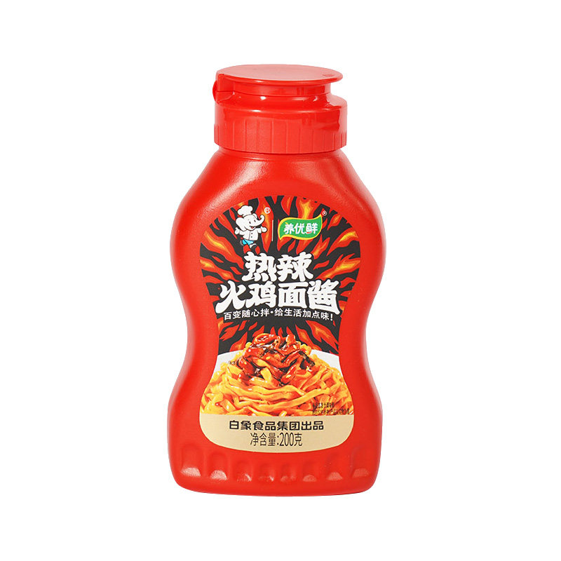 白象火鸡面酱小龙虾酱拌面酱拌饭酱包甜辣辣椒酱调味辣酱料包瓶装图片