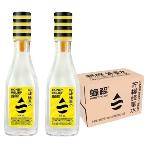 Honey Relief蜂解柠檬蜂蜜水 360ml*6瓶/15瓶双规格整箱随心选