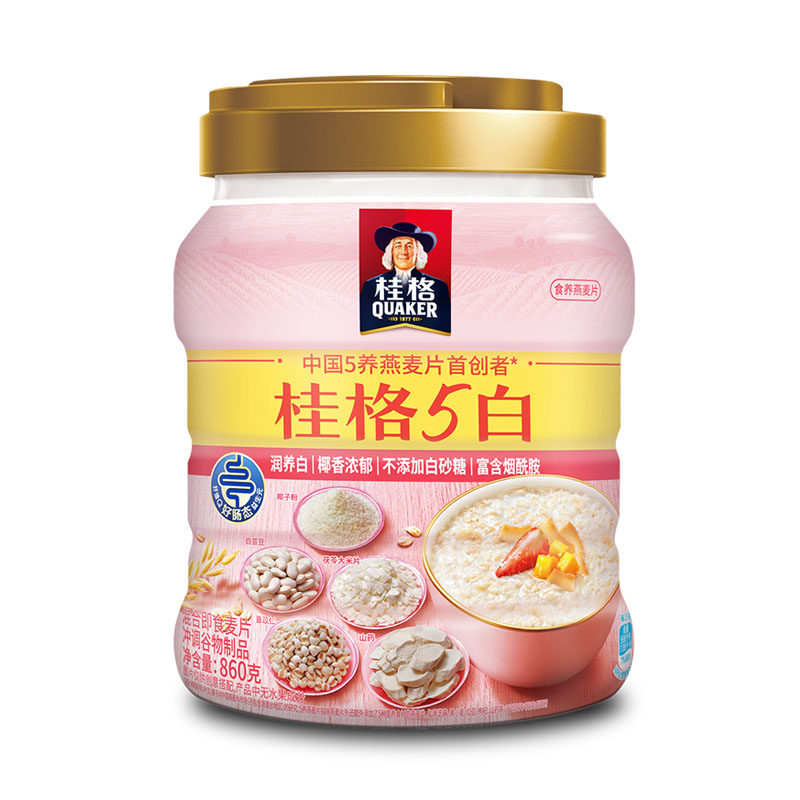 桂格即食燕麦5种白色食材