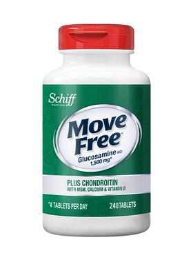 益节MoveFree高钙氨糖软骨素钙片维骨力关节宝非变性II型胶原蛋白