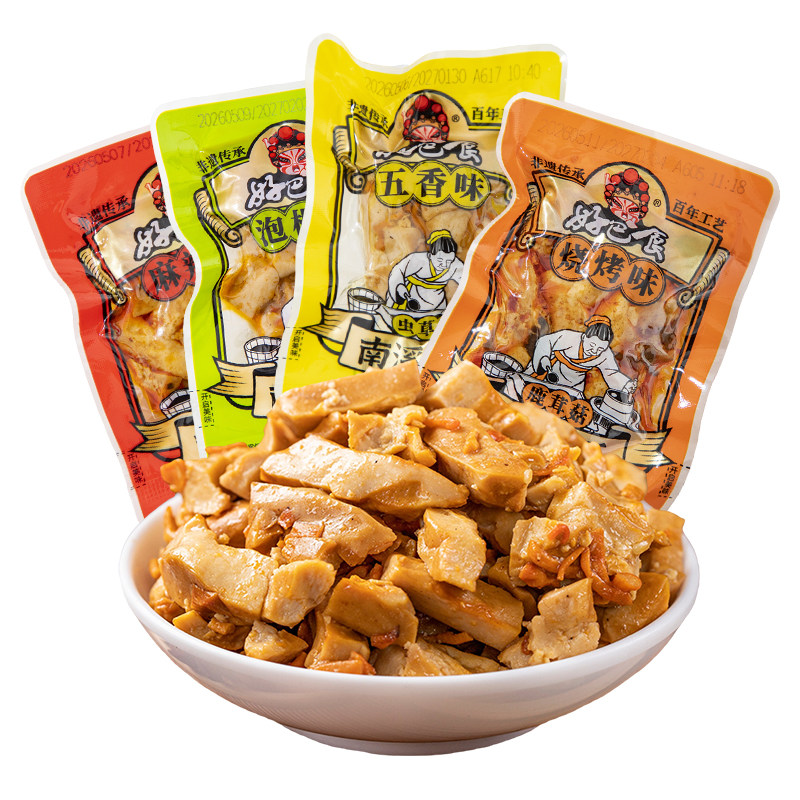 好巴食南溪豆干五香味麻辣味散装零食小包装豆腐干四川特产徽记