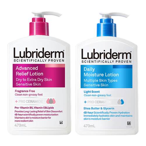 Lubriderm露比黎登保湿补水滋润夏日清爽润肤乳身体乳正品旗舰店