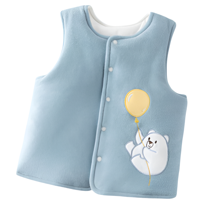 汤尼倍儿婴儿小马甲秋冬季外穿加厚夹棉衣服保暖男女宝宝坎肩背心