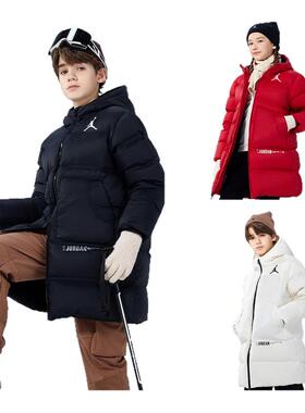 【三防聚暖】Jordan儿童羽绒服男女童2025冬装加厚外套JD2542062