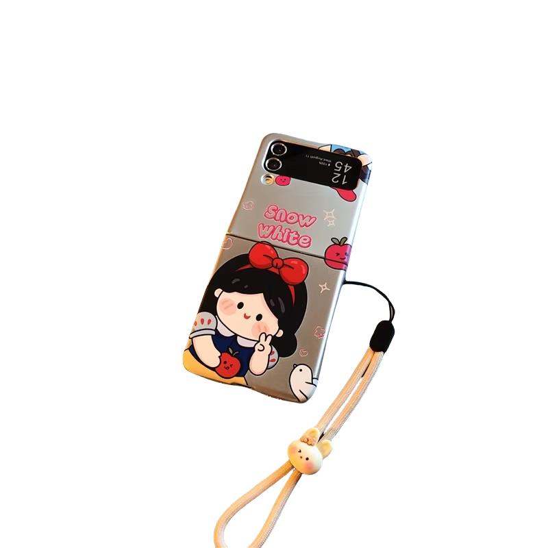 简约可爱卡通防摔手机壳挂绳
