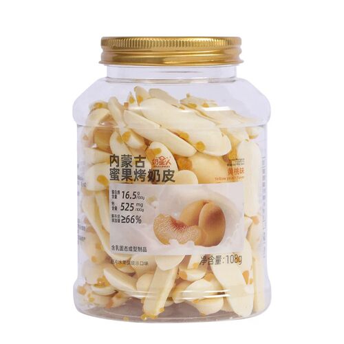 奶星人内蒙古蜜果烤奶皮108g罐装