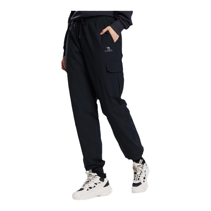 骆驼加绒工装束脚防水羽绒裤