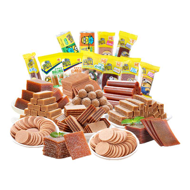 奥赛山楂片干条卷球糕散装纯零食独立小包装新鲜山楂无渣