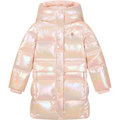 羽绒服25冬新品 暇步士童装 女童长款 大童炫彩保暖儿童加厚羽绒外套