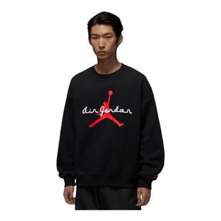 NIKE耐克JORDAN男子印花运动休闲针织圆领套头衫卫衣IF1846-010