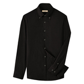 男长袖 大尖纽扣领衬衫 CULTUM意式 衬衣 100%新疆长绒棉柔软保暖