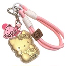 足金999黄金招财送礼hellokitty哈喽KT猫手机链挂绳钥匙扣包挂件