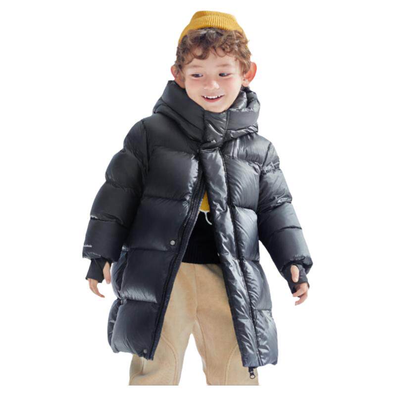 巴拉巴拉男童羽绒服宝宝中长款鹅绒外套儿童连帽上衣冬装新款童装