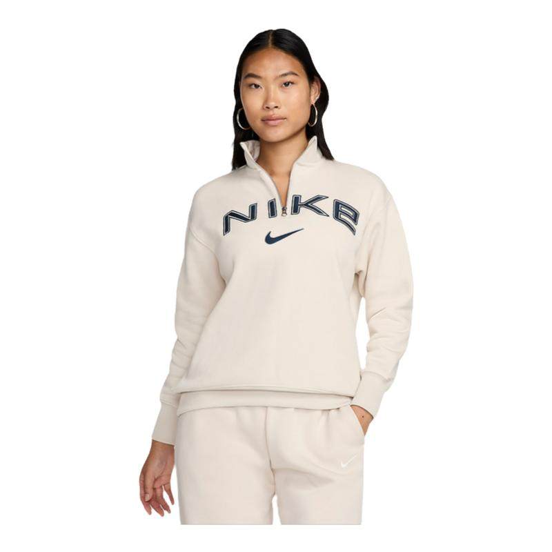 Nike耐克女装冬季新款舒适套头衫半拉链运动休闲卫衣 FV7680,运动服/休闲服装,运动卫衣/套头衫,淘宝优惠券,粉丝福利购,淘宝优惠卷