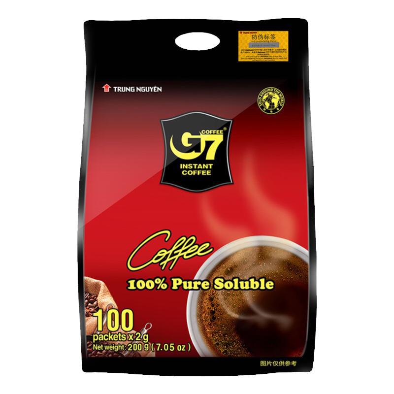 进口黑咖啡g7无糖0脂正品速溶
