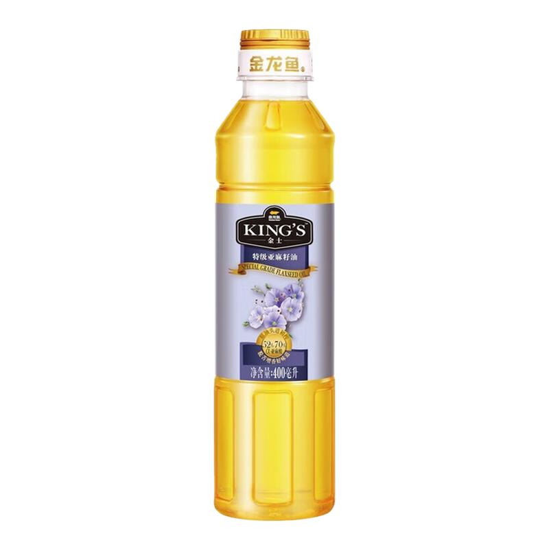 金龙鱼KING'S特级亚麻籽油压榨一级400ml-L