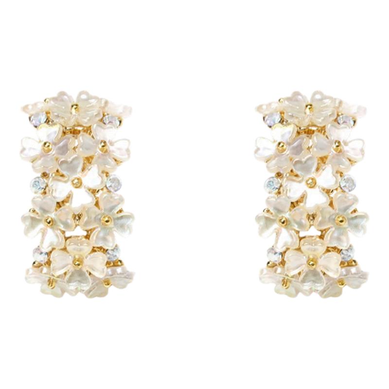 花簇蚊香盘耳夹无耳洞