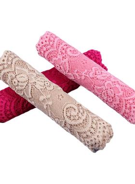 黑色diy雷丝花边辅料高档宽裙边蕾丝面料裙子下摆布料配件材料