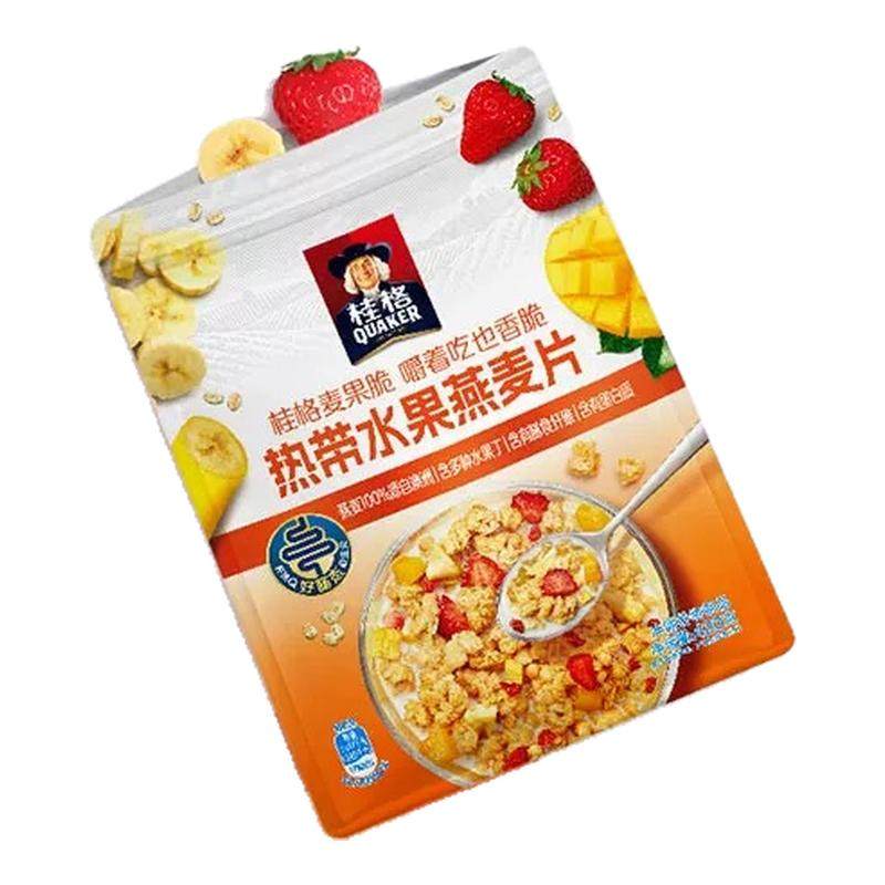 桂格麦片水果麦果脆420g袋装即食水果谷物酸奶碗营养早代餐燕麦片,咖啡/麦片/冲饮,多谷物麦片,淘宝优惠券,粉丝福利购,淘宝优惠卷