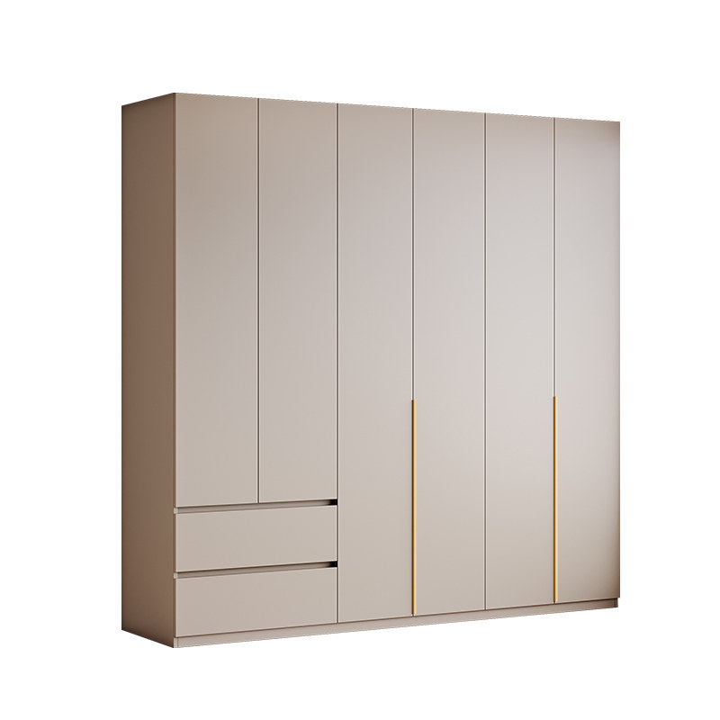 莫干山实木衣柜家用卧室平开门包安装柜子2025爆款欧松板衣橱定制