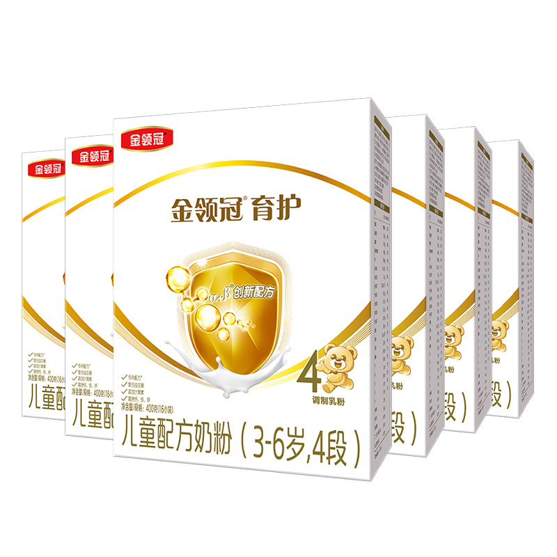 伊利金领冠育护4段儿童奶粉400g